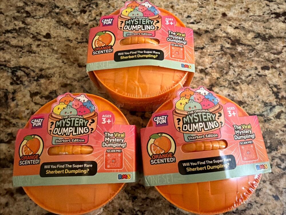 RMS Crazy Fun Mystery Dumpling Sherbert Edition Orange Scented Blind Pack of 3✅